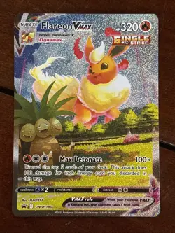 Pokemon Black Star Promo Flareon Vmax SWSH180 Full Art Sword & Shield - Image 1