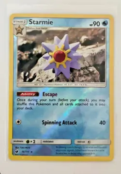 REVERSE HOLO "Starmie" #16/111! Yuka Morii Clay Crimson Invasion Pokemon TCG! LP - Image 1