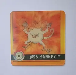 Pokemon Action Flipz Artbox Lenticular Premier - 27 Mankey Primeape - Image 1
