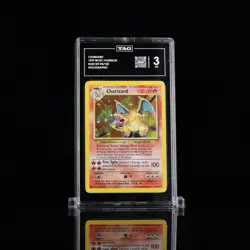Charizard Base Set Unlimited TAG 3 VG Vintage Pokemon TCG - Image 1