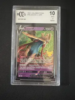 Zacian v Holo Pokemon Card Celebrations Series 016/025 BCCG 10 - Image 1