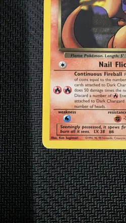 Pokemon TCG Dark Charizard Non-Holo Card 21/82 Team Rocket 2000 - Image 5