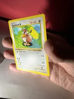 Near Mint (NM) Farfetch’d 27/102 1st Edition Base Set 1999 Pokemon Card - Image 4