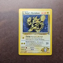 Lt. Surge's Electabuzz 27/132 Pokemon Gym Heroes Regular Rare Card - MP - Image 1