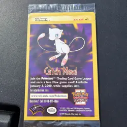 SEALED "Catch Mew" Pokemon PIKACHU Card BLACK STAR PROMO Set#4 Movie WB Stamped - Image 2