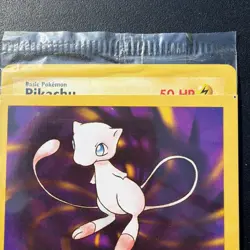 SEALED "Catch Mew" Pokemon PIKACHU Card BLACK STAR PROMO Set#4 Movie WB Stamped - Image 3