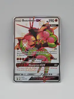 Buzzwole GX SV68/SV94 Hidden Fates Full Art Shiny Holo Rare Pokemon Card NM - Image 1