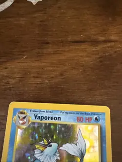 Pokemon TCG Vaporeon Holo Rare Card 12/64 Jungle Set - Image 2