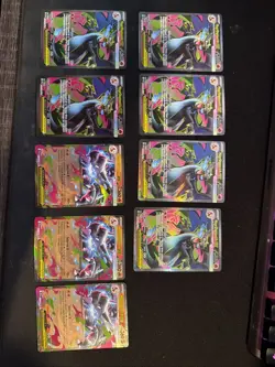6 Mega Charizard x EX 109/094 and 3 ex 013 Phantasmal Flames NM 9 card lot - Image 1