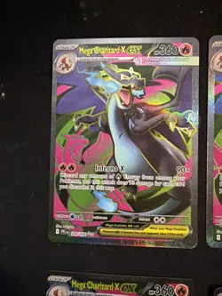 6 Mega Charizard x EX 109/094 and 3 ex 013 Phantasmal Flames NM 9 card lot - Image 2