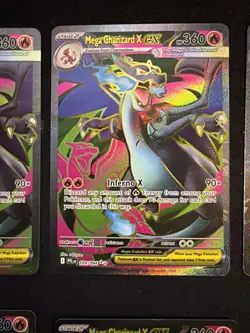 6 Mega Charizard x EX 109/094 and 3 ex 013 Phantasmal Flames NM 9 card lot - Image 3