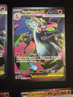 6 Mega Charizard x EX 109/094 and 3 ex 013 Phantasmal Flames NM 9 card lot - Image 5