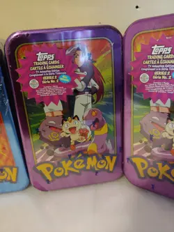 Pokemon, (5) sealed trading card tins w/cards inside. 1998. By TOPPS - Image 5