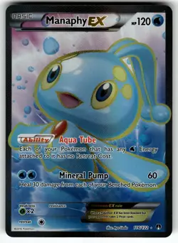 Manaphy EX (Full Art) 116/122 XY - BREAKpoint NM- Pokemon Card TCG - Image 1