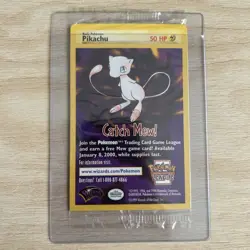 1x Sealed PIKACHU # 4 Black Star Promo WB Movie WOTC Pokemon Card (Purple) - Image 1