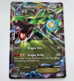 Pokemon Card - Rayquaza EX XY73 Black Star Promo Holo Half Art Ultra Rare - NM - Image 1