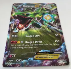Pokemon Card - Rayquaza EX XY73 Black Star Promo Holo Half Art Ultra Rare - NM - Image 2