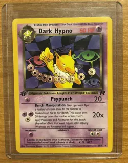 Pokemon TCG Team Rocket's Dark Hypno Card 26/82 Rare 1st Edition Base Set NM NP - Image 1