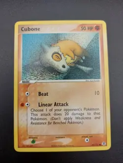 Pokemon Card Cubone 60/112 common EX Firered And Leafgreen LP - Image 2