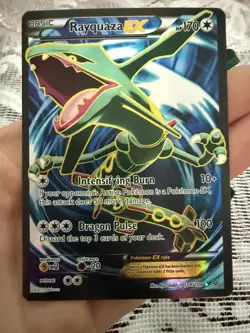 Rayquaza EX 104/108 XY Roaring Skies 2015 Full Art Holo Pokemon Card TCG - Image 1