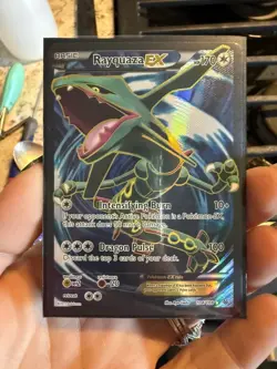 Rayquaza EX 104/108 XY Roaring Skies 2015 Full Art Holo Pokemon Card TCG - Image 5