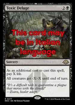 MTG TOXIC DELUGE FOIL EXC - DILUVIO TOSSICO 277 - MH3 - MAGIC - Image 1