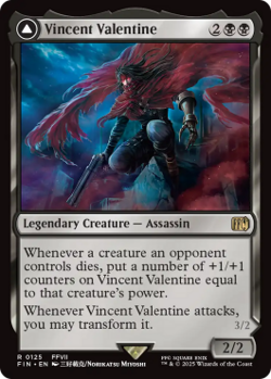 Magic MTG - Vincent Valentine / Bete galienne - MINT/NMINT - FR - FOIL - Image 1