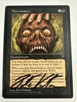 MTG Necromancy - Signed By Artist - Image 1
