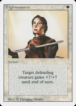 Righteousness Revised HEAVILY PLD White Rare MAGIC THE GATHERING CARD ABUGames - Image 1