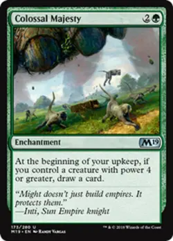 1x COLOSSAL MAJESTY - Forgotten Realms/m19/Jumpstart - MTG - Magic the Gathering - Image 2
