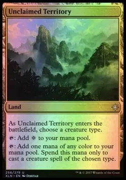 1x FOIL UNCLAIMED TERRITORY - Ixalan Promo - MTG - NM - Magic the Gathering - Image 1
