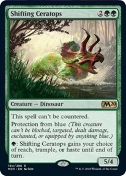 1x SHIFTING CERATOPS - Dinosaur - M20 - MTG - Magic the Gathering - NM - Image 1