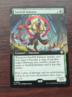 1x BORDERLESS SUNFRILL IMITATOR - Commander - MTG - Magic the Gathering - Image 1