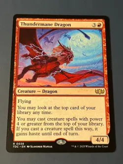 1x THUNDERMANE DRAGON - Commander - MTG - Magic the Gathering - Image 1