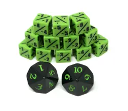 MTG Poison Counter Dice Set x2 D10 SpinDown Dice x12 D6 -1/-1 Toxic Infect - Image 2