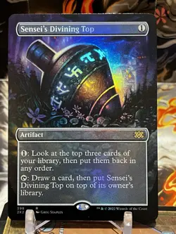 MTG | Sensei's Divining Top (Borderless Alt Art) [Double Masters 2022] ✨FOIL✨ - Image 1