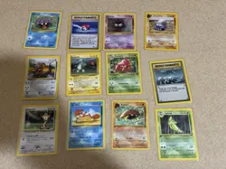 Lot Of 12 Base Set Pokemon Cards German (U) Some First Edition - Image 1