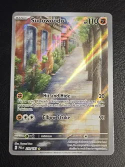 Sudowoodo 219/193 Paldea Evolved Illustration Rare Pokemon TCG LP - Image 2