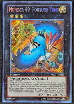 Number 49 Fortune Tune 1996 1st Edition Secret Rare Yugioh NUMH-EN029 (NM) - Image 1