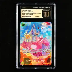 CGC PRISTINE 10 2023 ONE PIECE JPN .TCG Card OP03-114 Charlotte Linlin - Image 1