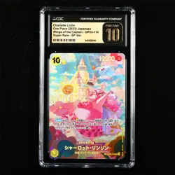 CGC PRISTINE 10 2023 ONE PIECE JPN .TCG Card OP03-114 Charlotte Linlin - Image 2