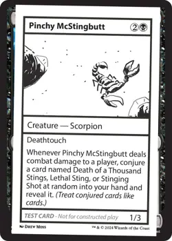 Pinchy McStingbutt N/A NM Normal Mystery Booster 2 Playtest Cards MTG EN - Image 1