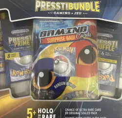 Presstine Pokemon Card Bundle 5 Packs 50+ Cards 5+ Holo or Rare Sealed Box - Image 2