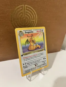 Pokemon Dragonite 1st Edition Fossil Base Set Holo Card 19/62 Lightly Played - Image 4