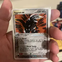 Pokemon TCG Aggron EX Holo Card 95/100 Ultra Rare EX Sandstorm - Image 1