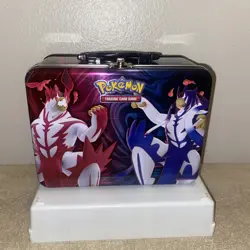 Pokemon Trading Card Game Lunch Box Pail Treasure Chest Tin Container EMPTY 2021 - Image 1
