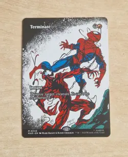 Terminate #0040 Mythic Borderless Card - MTG Marvel Spiderman 2025 - Image 1