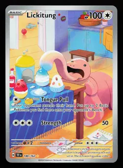 Lickitung 180/162 Illustration Rare Temporal Forces Pokemon Card - Image 1