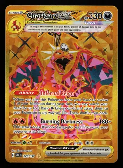 Charizard ex 228/197 Secret Rare Obsidian Flames Pokemon Card - Image 1