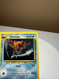 Pokemon Kabutops Neo Discovery Holo Card 6/75 Unlimited Rare LP+ Vintage - Image 2